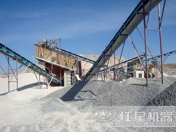 石子破碎生產線客戶現(xiàn)場圖一