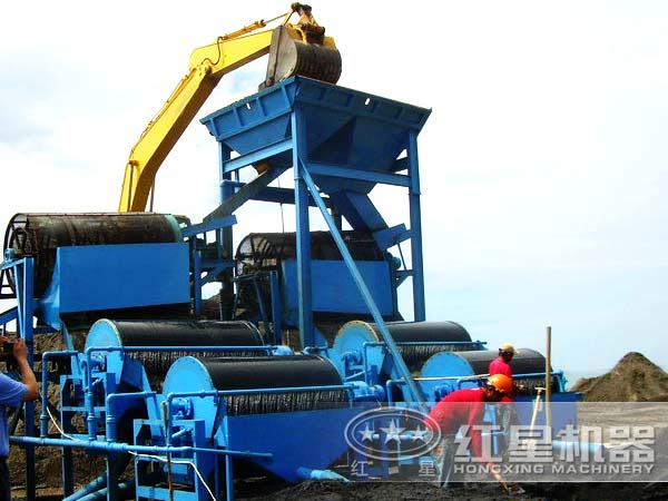 磁選生產線生產現(xiàn)場