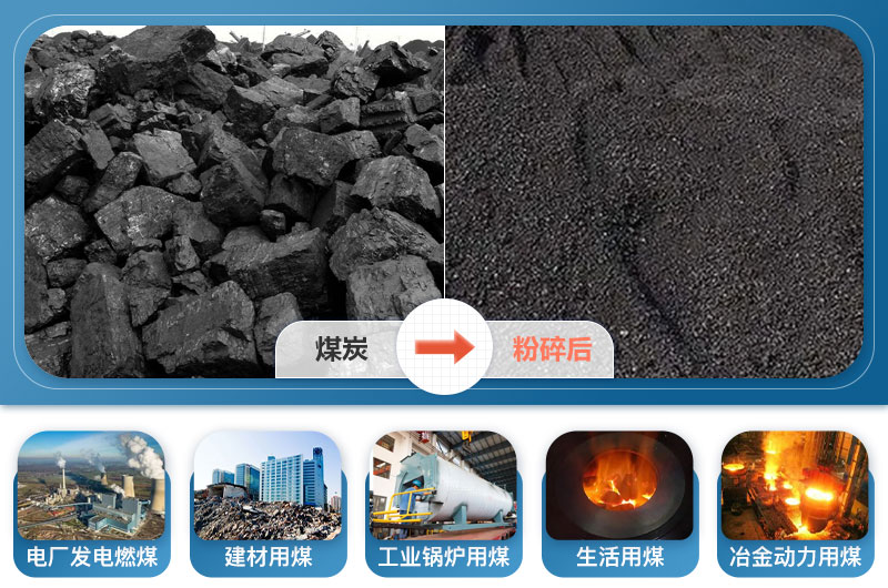 煤炭粉碎前后對(duì)比圖 煤炭粉碎前后對(duì)比圖