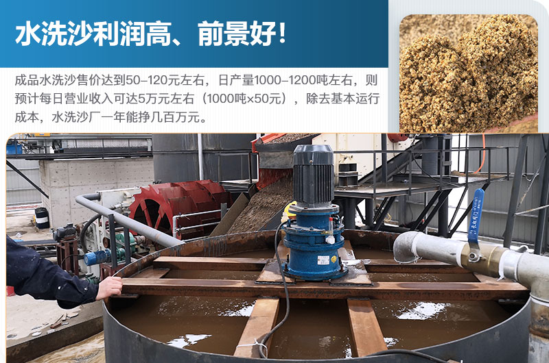 水洗砂的原料是什么？水洗沙一年能掙多少錢？