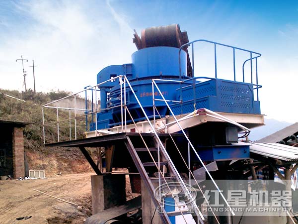鵝卵石制砂設備客戶現(xiàn)場