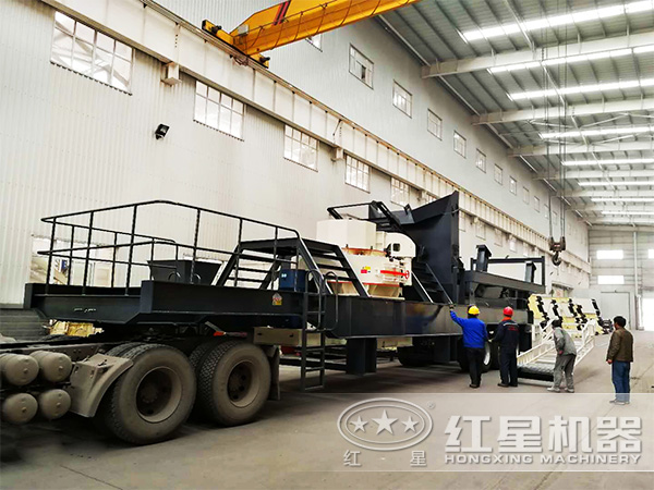 青石、鵝卵石等物料制砂處理推薦使用車載流動制砂機(jī)
