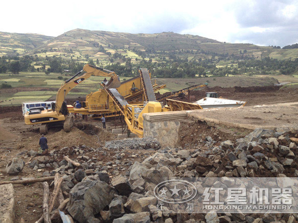 河南駐馬店建筑垃圾處理現(xiàn)場(chǎng)