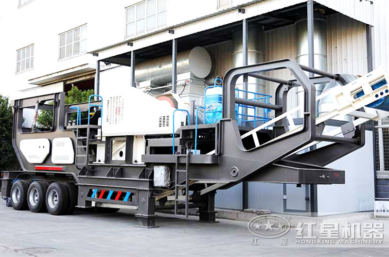 轉(zhuǎn)場方便的移動(dòng)制石子機(jī)