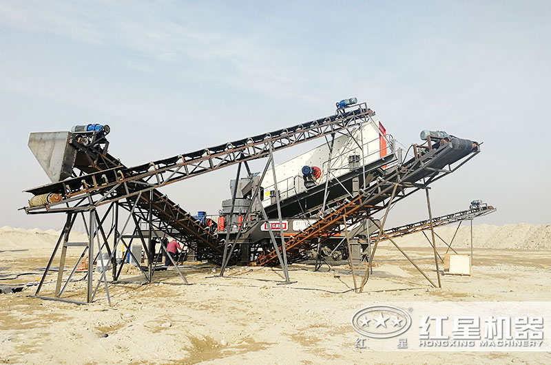 鋼筋混凝土破碎用什么機(jī)器？建筑垃圾移動破碎站剛剛好