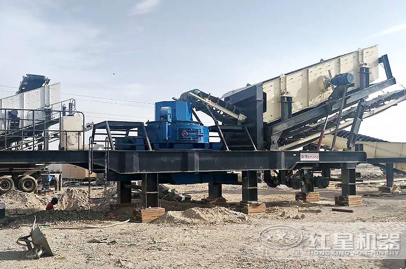 移動制砂機加工作業(yè)現(xiàn)場