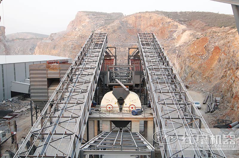 山西呂梁錘式碎石生產線安裝現(xiàn)場