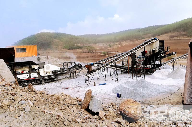 喜訊！時產(chǎn)40噸石灰石移動破生產(chǎn)線于陜西寶雞正式投產(chǎn)運作