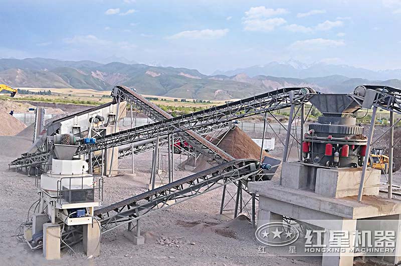 混凝土砂石骨料生產(chǎn)客戶(hù)現(xiàn)場(chǎng)