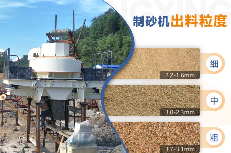 紅星機(jī)器HVI制砂機(jī)的粗、中、細(xì)粒度范圍