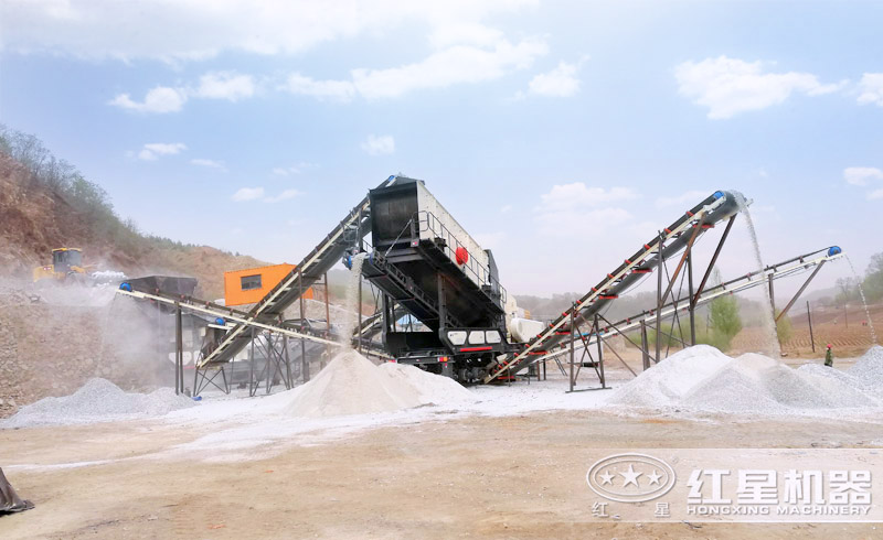 安陽用戶移動制砂機工作現(xiàn)場