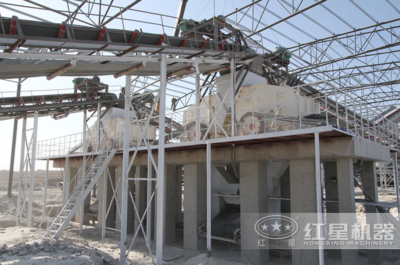 安徽客戶反擊式破碎機生產(chǎn)現(xiàn)場