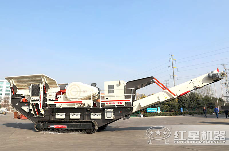 可隨意翻轉(zhuǎn)折疊的移動(dòng)式建筑垃圾粉碎機(jī)實(shí)拍