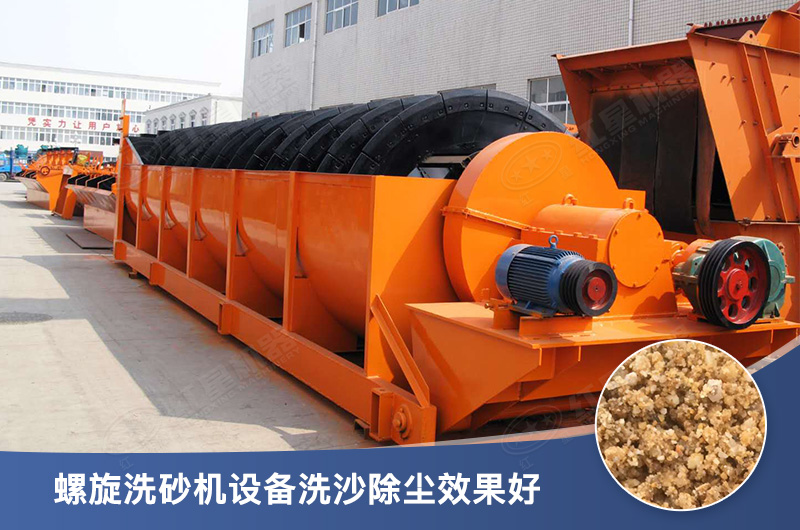 螺旋洗砂機設(shè)備每小時產(chǎn)量多少，型號有哪些？